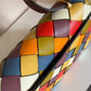 Tory Burch Eleanor woven shoulder bag in multicolor detail