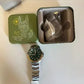 Fossil BQ2506 green dial bracelet watch detail