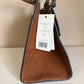 Tory Burch Miller leather satchel in brown detail