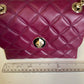 Kate Spade quilted shoulder bag in deep berry detail