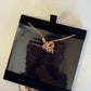 Swarovski pink crystal pendant necklace detail