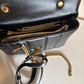 Tory Burch Kira 83943 black quilted satchel detail