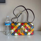 Tory Burch Eleanor woven shoulder bag in multicolor detail