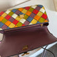 Tory Burch Eleanor woven shoulder bag in multicolor detail