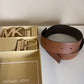 Michael Kors brown leather belt detail
