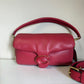 Coach C0772 Pillow Tabby 26 shoulder bag in red detail