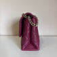 Kate Spade quilted shoulder bag in deep berry detail