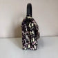 Tory Burch Kira black pink tweed chain wallet detail