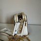 Tory Burch quilted cream leather chain crossbody detail