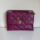 Kate Spade quilted shoulder bag in deep berry detail