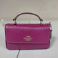 Coach CE630 Patent Leather Josie Top Handle Crossbody Bag - Dark Magenta