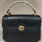 Coach C7236 Snake Embellished Border Quilting Marlie Top Handle Satchel - Black