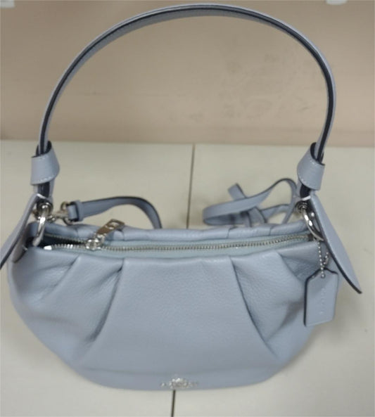 Coach C4068 Pebble Leather Everly Shoulder Bag - Silver/Twilight