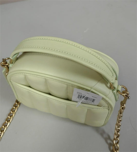 Coach C4678 Lunchbox Top Handle Leather Quilted Crossbody Bag - Pale Lime