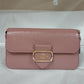 Coach CE564 Morgan Shoulder Bag Patent Crossgain Leather - Dusty Rose