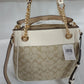 Coach C8152 Cammie Chain Bucket Bag In Signature Canvas Smooth Leather