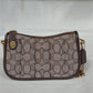 Coach C5418 Signature Jacquard Swinger 20 Mini Handbag Wristlet - Oak Maple