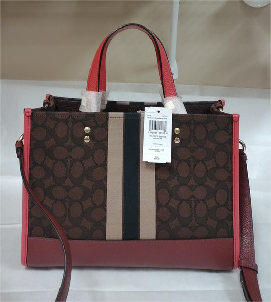 COACH 4113 Dempsey Carryall In Signature Jacquard With Coach Patch & Stripe