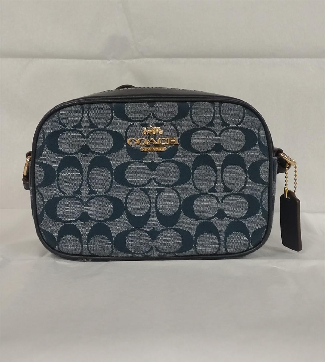 COACH CH840 Mini Jamie Camera Bag in Signature Chambray & Leather - Denim Multi