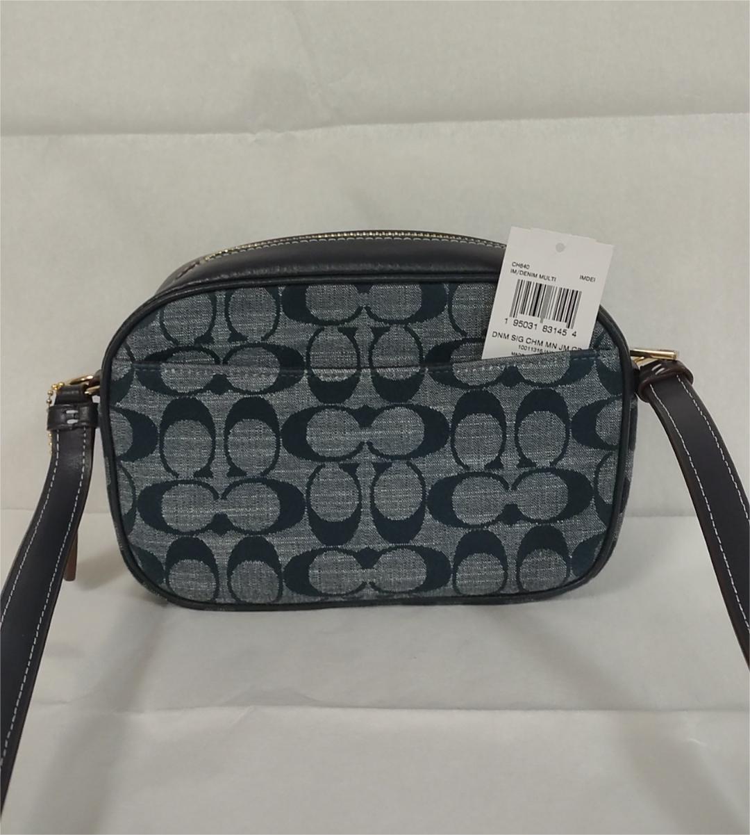 COACH CH840 Mini Jamie Camera Bag in Signature Chambray & Leather - Denim Multi