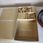 Michael Kors brown leather belt detail