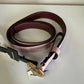 Coach 78181 pink leather belt detail