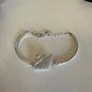 Swarovski Crystal Swan bracelet detail