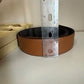 Michael Kors brown leather belt detail