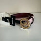 Coach 78181 pink leather belt detail