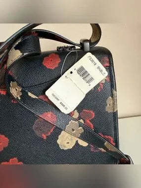 Coach F33618 floral jewel crossbody bag detail