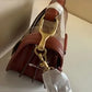 Coach C8450 brown signature satchel detail