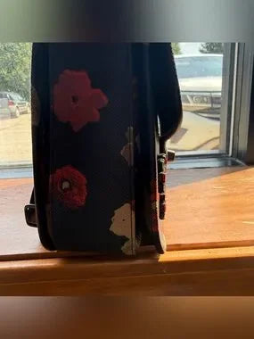 Coach F33618 floral jewel crossbody bag detail