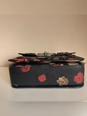 Coach F33618 floral jewel crossbody bag detail