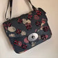 Coach F33618 floral jewel crossbody bag detail