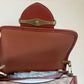 Coach C8450 brown signature satchel detail
