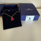 Swarovski Gold-Tone Chain Necklace with Red Teddy Bear Pendant - 5388876 - detail 3