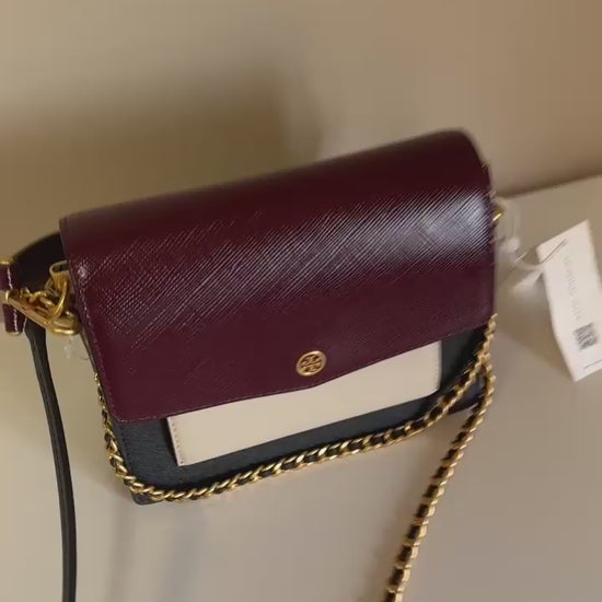 Tory Burch Robinson crossbody bag product video