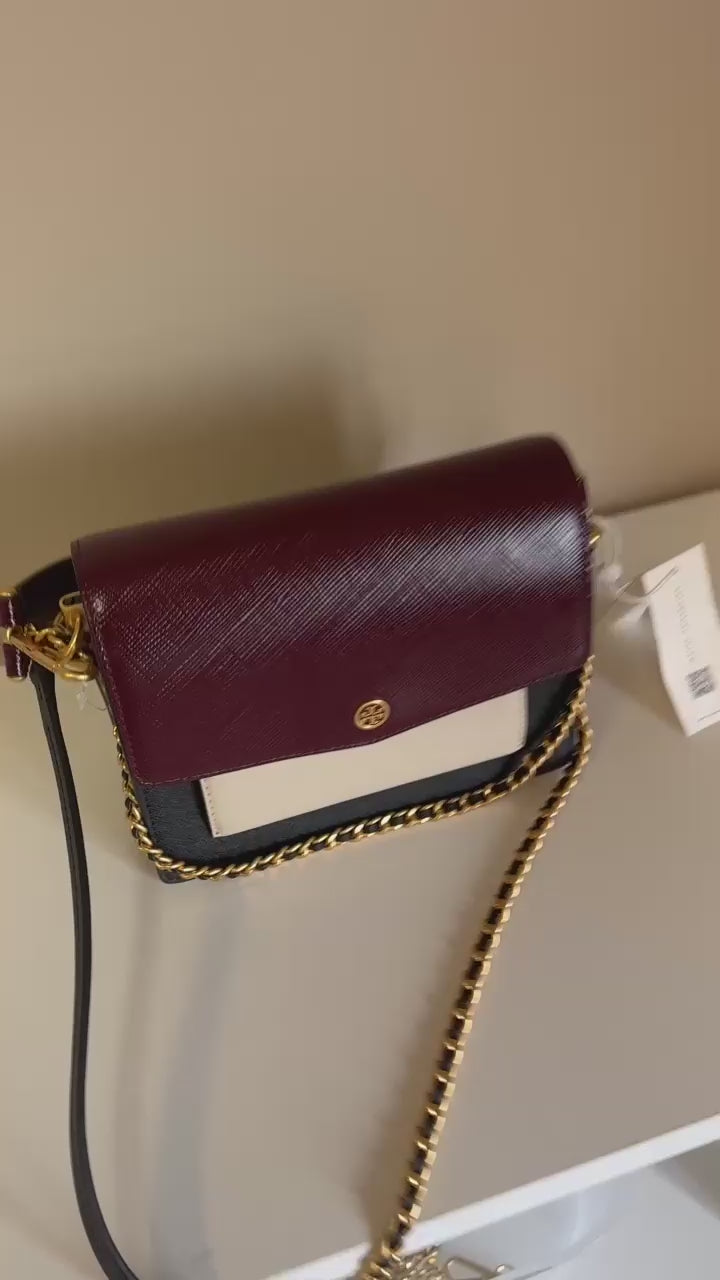 Tory Burch Robinson crossbody bag product video