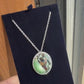Swarovski green and silver crystal pendant necklace video