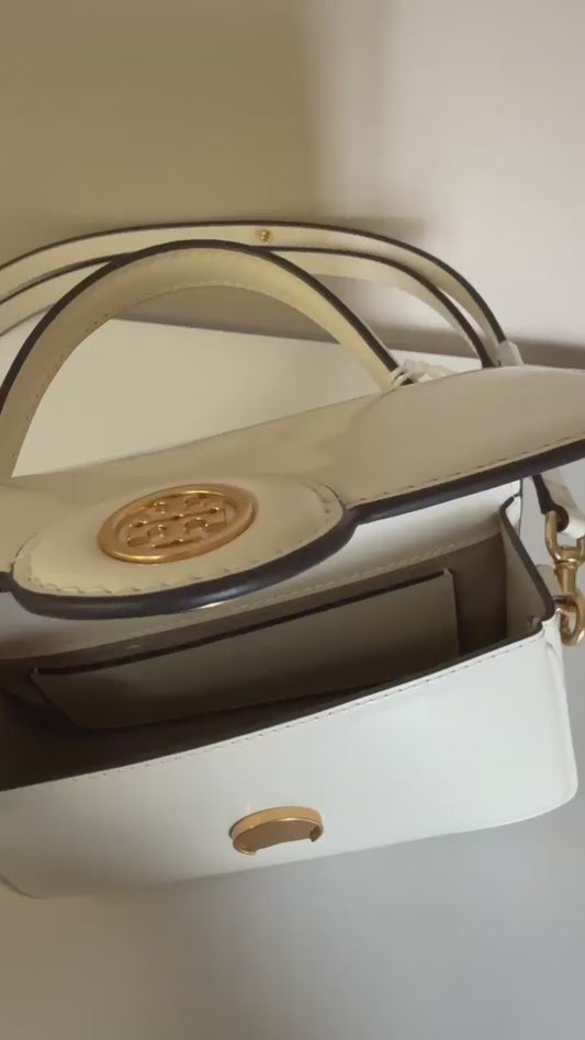 Tory Burch Robinson top handle bag video