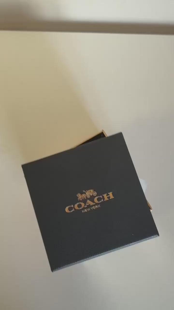 Coach F27135 rose gold heart necklace product video