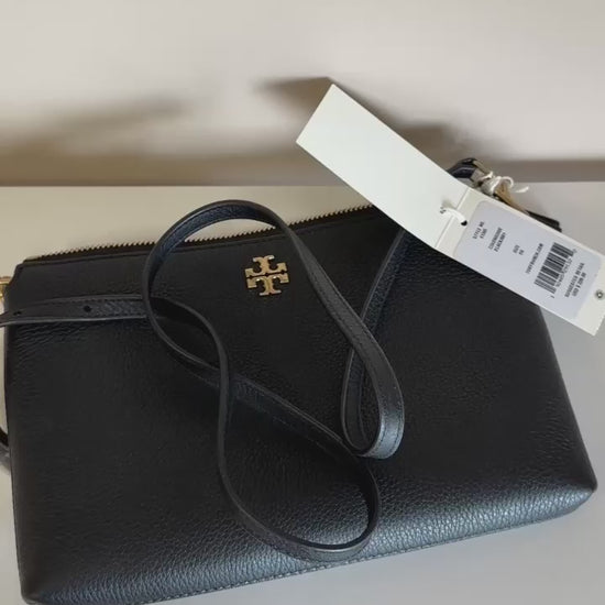 Tory Burch 61385 black convertible leather bag product video