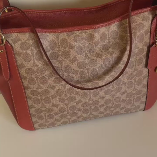 Coach C8354 Alana signature canvas tote product video