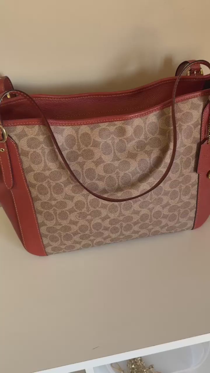 Coach C8354 Alana signature canvas tote product video