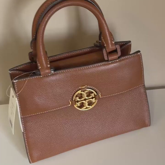Tory Burch Miller leather satchel product video
