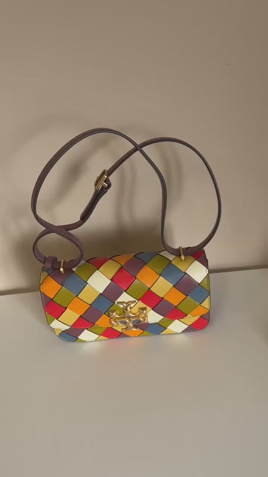 Tory Burch Eleanor woven shoulder bag product video