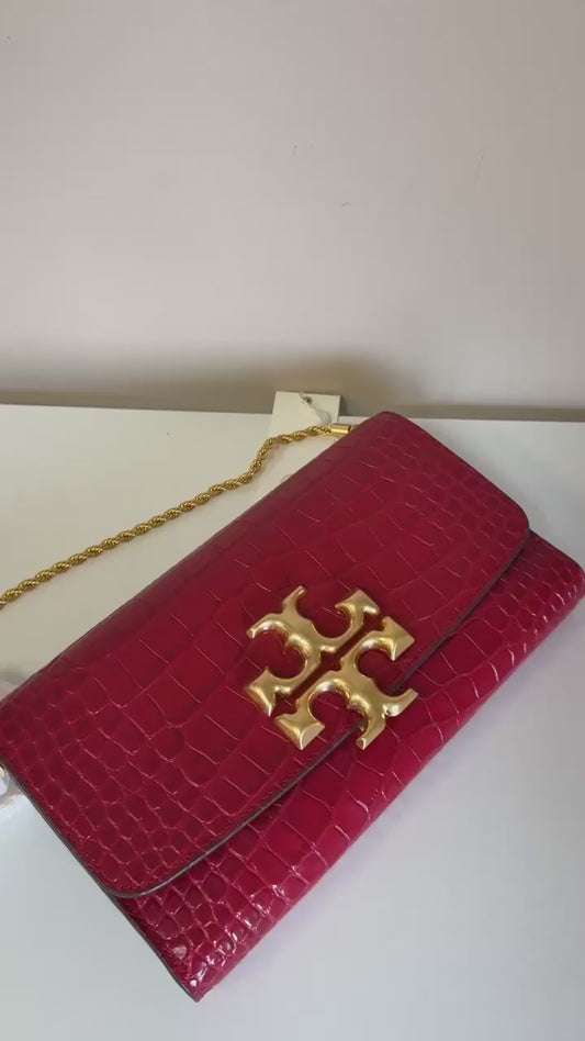 Tory Burch 77037 Eleanor embossed clutch product video