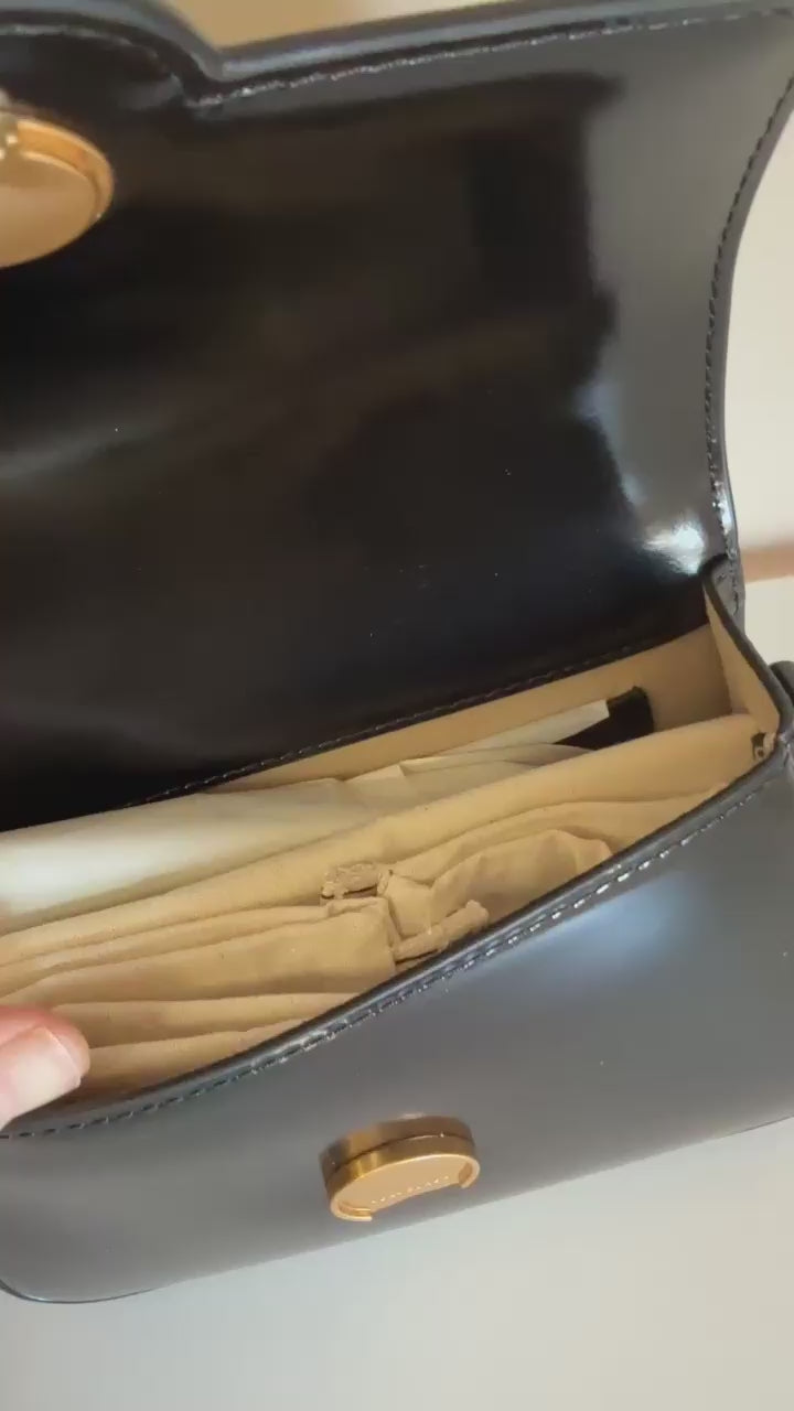 Tory Burch Robinson Spazzolato small top handle bag product video