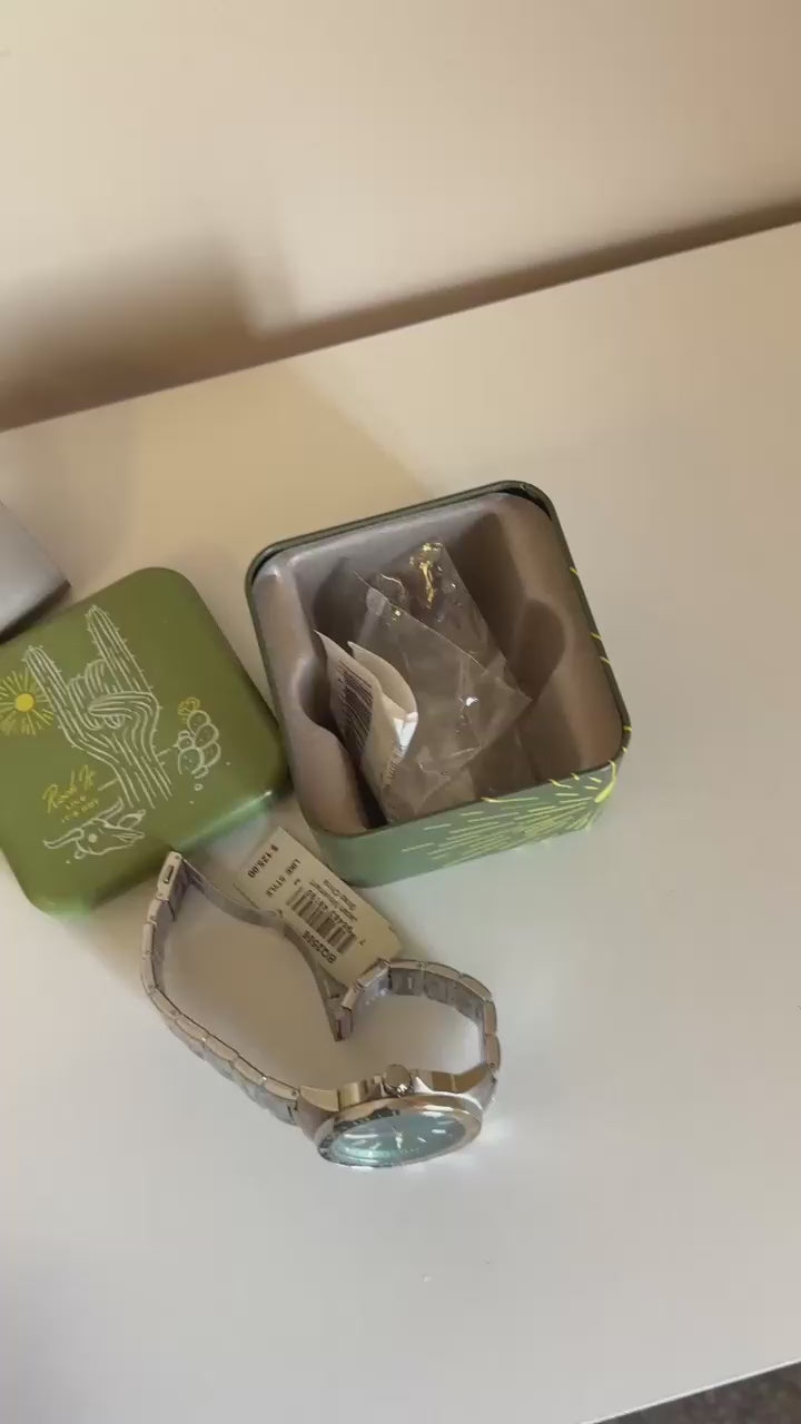 Fossil BQ2506 green dial bracelet watch product video