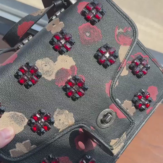 Coach F33618 floral jewel crossbody bag product video